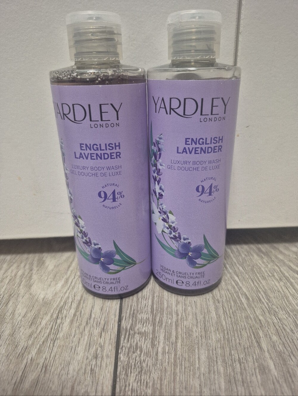 2x English Lavender by Yardley London Luxury Body Wash Shower Gel 8.4 oz (Women)